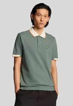 Поло HALF TIPPED Lyle & Scott, серый