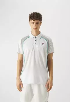 Поло Harrison Fila, цвет white/silver scone