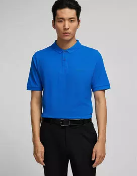 Поло HECHTER PARIS, цвет cornflower