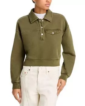 Поло Хенли Толстовка FRAME, зеленый