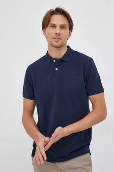 Поло хлопок Vincent Pepe Jeans, темно-синий