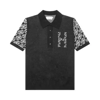 Поло Honor The Gift H Pattern Polo, черный