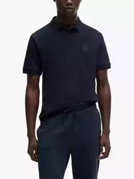 Поло HUGO BOSS BOSS Stretch Piqu, цвет dark blue