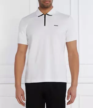 Поло HUGO Dalomino Regular Fit, белый