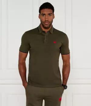 Поло Hugo Deresino232 Slim Fit, зеленый