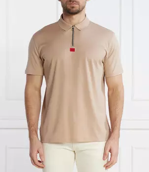 Поло HUGO Deresom241 Regular Fit, бежевый