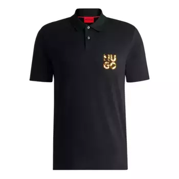 Поло HUGO Diridupol 10266059, черный