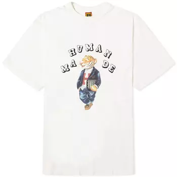 Поло Human Made Polo Tiger Bear, белый