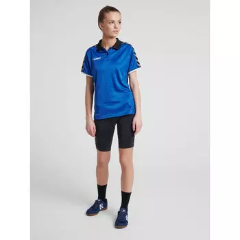 Поло Hummel, цвет blau/dunkelblau/dunkelblau