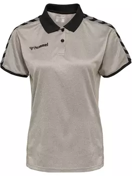 Поло Hummel Hmlauthentic Woman Functional Polo, серый меланж