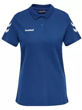 Поло Hummel Hmlgo Cotton Polo Woman, цвет TRUE BLUE