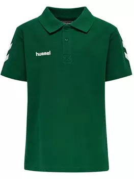 Поло Hummel Hmlgo Kids Cotton Polo, цвет EVERGREEN