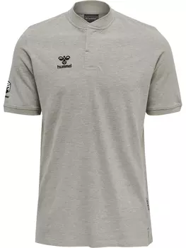 Поло Hummel Hmlmove Grid Polo, серый меланж