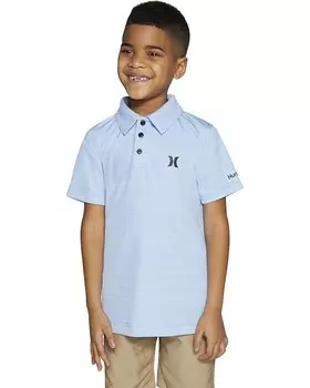 Поло Hurley Kids Dri-FIT Polo Shirt, цвет Psychic Blue Heather