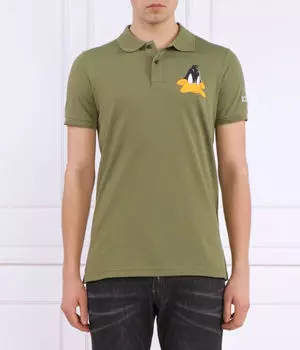 Поло Iceberg x Looney Tunes Regular Fit, зеленый
