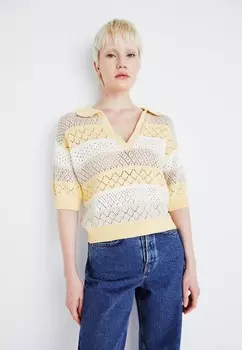 Поло INGRID Pepe Jeans, бежевый