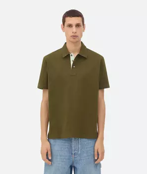 Поло из джерси из хлопка пима Bottega Veneta