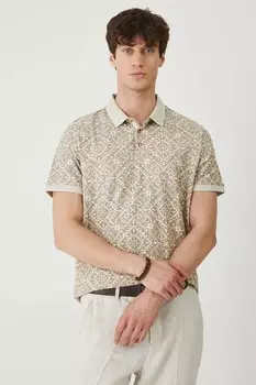 Поло из хлопка Medicine, бежевый