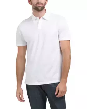 Поло из хлопкового джерси Kenneth Cole, белый