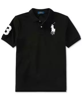 Поло из хлопковой сетки Big Pony для малышей и маленьких мальчиков Polo Ralph Lauren