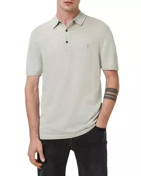 Поло из мериносовой шерсти Mode ALLSAINTS, серый