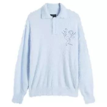 Поло из мохера Angel Rassvet, синий