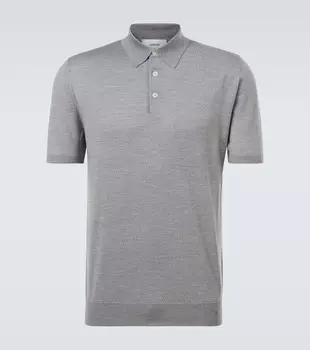 Поло из натуральной шерсти Lardini, серый