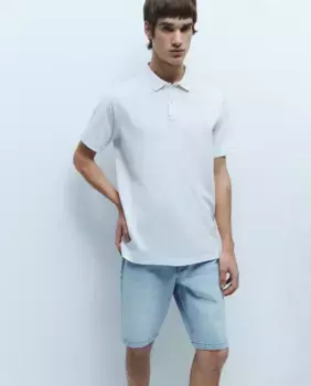 Поло из пике Sfera, белый