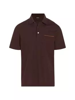 Поло из пике ZEGNA, красный