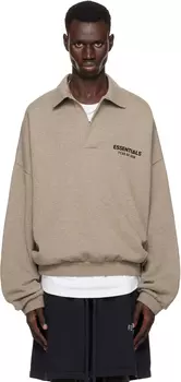 Поло из серого флиса Fear of God EENTIAL Fear of God ESSENTIALS, Heather gray