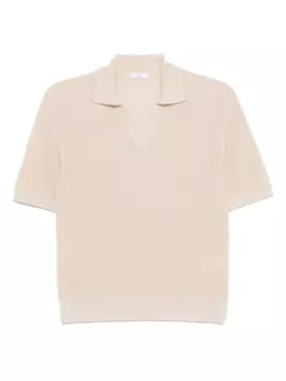 Поло из тонкого трикотажа Peserico, нейтральный