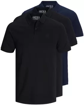 Поло Jack & Jones 3er Set, черный