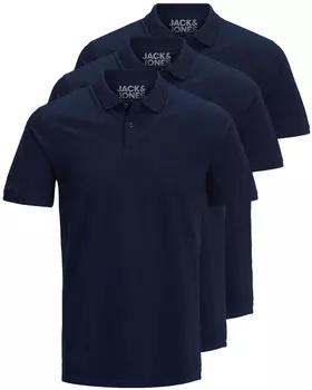 Поло Jack & Jones 3er Set, темно-синий