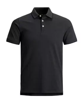 Поло Jack & Jones из хлопка, черный