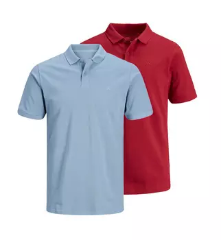 Поло Jack & Jones Jack & Jones 2Pack Polo 2Pack Polohemd JJEBASIC POLO, красный