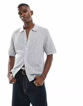 Поло Jack & Jones на пуговицах серого цвета
