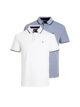 Поло Jack & Jones s 2er Pack, цвет blau-multi-cobalt-white