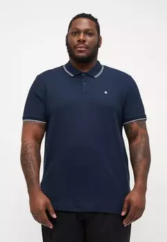 Поло JJEAUSTIN Jack & Jones, темно-синий