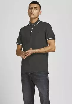 Поло Jjepaulos Jack & Jones, цвет forest night