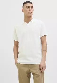 Поло JJHILL SPLIT NECK Jack & Jones, слоновая кость
