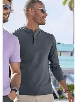 Поло John Devin Poloshirt, антрацит