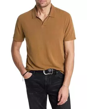 Поло John Varvatos Zion Polo K6171F24, цвет Sienna Brown