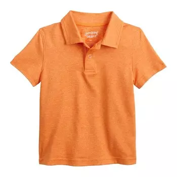 Поло Jumping Beans Performance для мальчиков и малышей, цвет Papaya Orange
