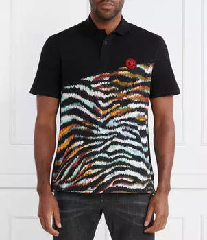 Поло Just Cavalli Regular Fit, черный