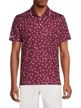 Поло Justin с цветочным принтом Bonobos, цвет Summer Rose