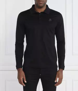 Поло Karl Lagerfeld ls Regular Fit, черный