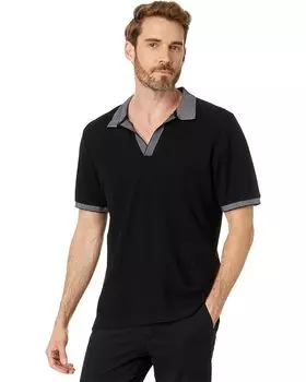 Поло Karl Lagerfeld Paris Pique Johnny Collar, черный