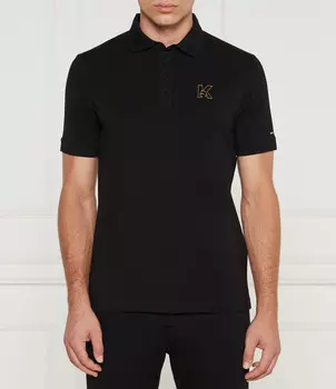 Поло Karl Lagerfeld Regular Fit, черный