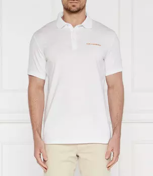 Поло Karl Lagerfeld Regular Fit stretch, белый