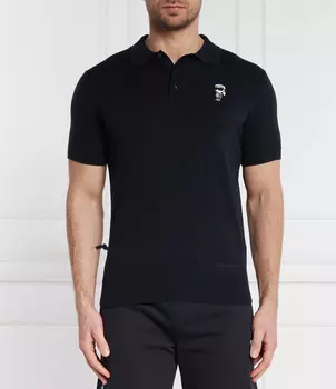 Поло Karl Lagerfeld Regular Fit, темно-синий